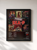 #noir Tableau de l'album Todo Ska-p de Ska-P, cadre noir, imprimé et encadré en France