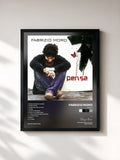 #noir Tableau de l'album Pensa de Fabrizio Moro, cadre noir, imprimé et encadré en France