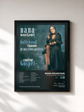 #noir Tableau de l'album Couleur Gospel / Hollywood de Nana Mouskouri, cadre noir, imprimé et encadré en France