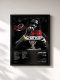 #noir Tableau de l'album Sorry 4 The Weight 2 de Chief Keef, cadre noir, imprimé et encadré en France