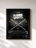 #noir Tableau de l'album Playing Sports - EP de J Hus, cadre noir, imprimé et encadré en France