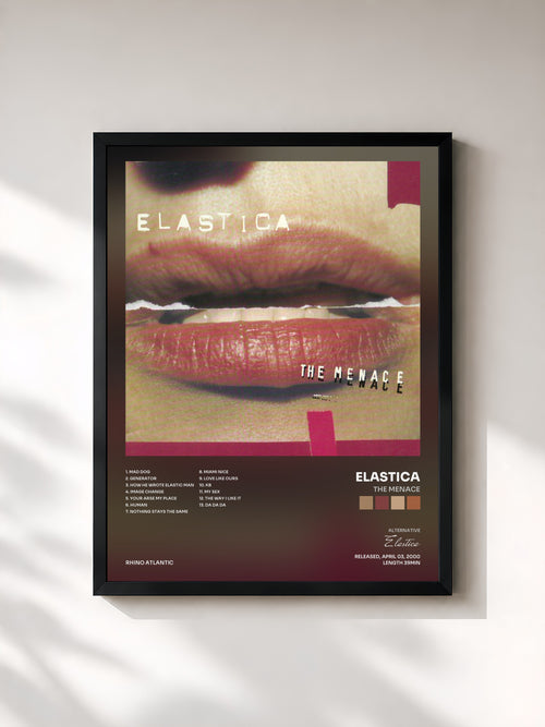 Elastica · The Menace — Affiche encadrée