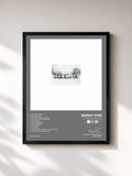 #noir A Christmas Album by Bright Eyes as a framed art print, black frame, printed and framed in France