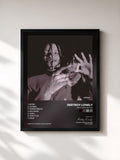 #noir Tableau de l'album NezzusDestroyed de Destroy Lonely, cadre noir, imprimé et encadré en France