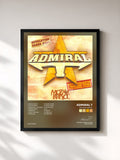 #noir Tableau de l'album Mozaik Kreyol de Admiral T, cadre noir, imprimé et encadré en France