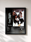 #noir Tableau de l'album Cozy Tapes Vol. 2: Too Cozy de A$AP Mob, cadre noir, imprimé et encadré en France