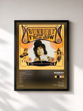 #noir Tableau de l'album Freak Show de Bunbury, cadre noir, imprimé et encadré en France