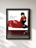 #noir Tableau de l'album Amarantine de Enya, cadre noir, imprimé et encadré en France