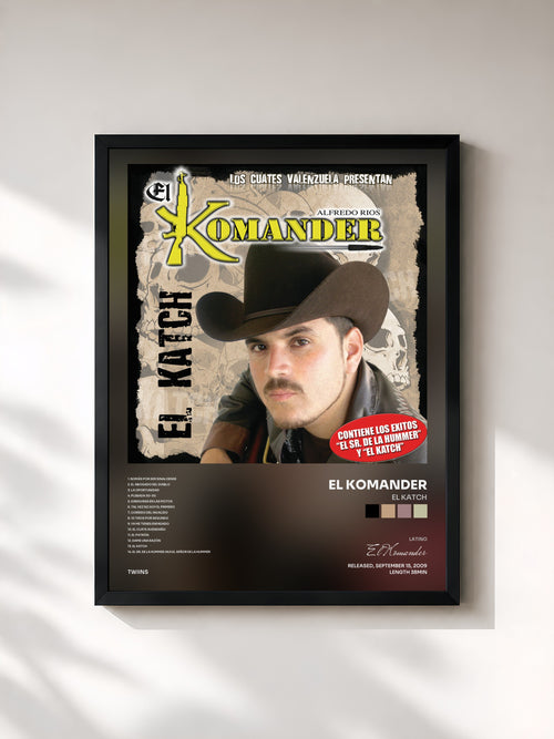 El Komander · El Katch — Affiche encadrée