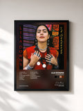 #noir Tableau de l'album La Sandunga de Lila Downs, cadre noir, imprimé et encadré en France