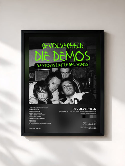 Revolverheld · Die Demos - Die Storys hinter den Songs (Track by Track Commentary) — Affiche encadrée