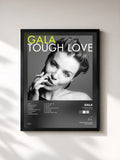 #noir Tableau de l'album Tough Love (Deluxe Version) de Gala, cadre noir, imprimé et encadré en France