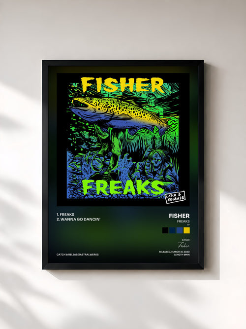 Fisher · Freaks (EP) — Affiche encadrée