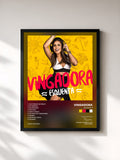 #noir Tableau de l'album Esquenta de Vingadora, cadre noir, imprimé et encadré en France
