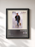 #noir Tableau de l'album Ballads (Then, Now And Forever) de Richard Marx, cadre noir, imprimé et encadré en France