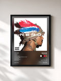 #noir Tableau de l'album Nothing de N.E.R.D, cadre noir, imprimé et encadré en France