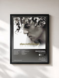 #noir Tableau de l'album Sin Mirar Atrás (Edición 15º Aniversario) de David Bisbal, cadre noir, imprimé et encadré en France