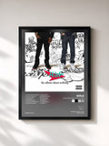 #noir Tableau de l'album The Album About Nothing de Wale, cadre noir, imprimé et encadré en France