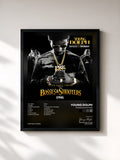 #noir Tableau de l'album Bosses & Shooters de Young Dolph, cadre noir, imprimé et encadré en France