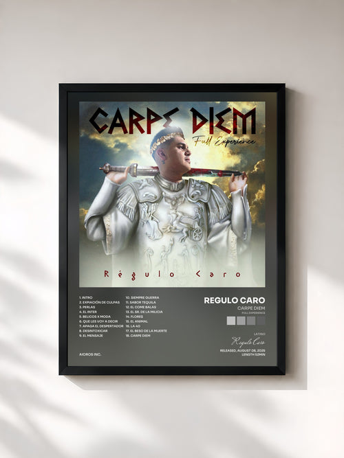 Regulo Caro · Carpe Diem (Full Experience) — Affiche encadrée