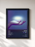 #noir Tableau de l'album They Want My Soul de Spoon, cadre noir, imprimé et encadré en France