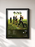 #noir Tableau de l'album Ladilafé de Tryo, cadre noir, imprimé et encadré en France