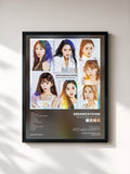 #noir Tableau de l'album The Beginning of The End de DREAMCATCHER, cadre noir, imprimé et encadré en France
