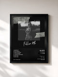 #noir Tableau de l'album Follow Me de R. City, cadre noir, imprimé et encadré en France