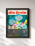 #noir Tableau de l'album auch de Die Ärzte, cadre noir, imprimé et encadré en France