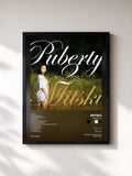 #noir Tableau de l'album Puberty 2 de Mitski, cadre noir, imprimé et encadré en France
