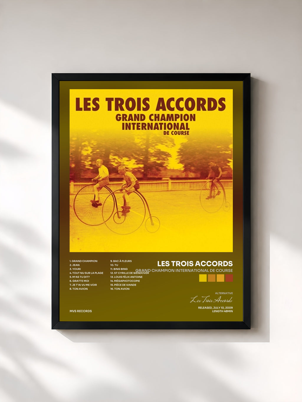 #noir Grand champion international di course de Les Trois Accords in stampa incorniciata, cornice nera, stampata e incorniciata in Francia