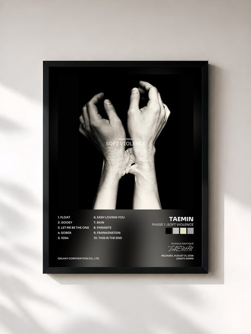 TAEMIN · PHASE 1 : Soft Violence — Affiche encadrée