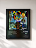 #noir Tableau de l'album Myths Of The Near Future (New Edition) de Klaxons, cadre noir, imprimé et encadré en France