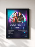 #noir Tableau de l'album Veneno e Remédio de Maiara & Maraisa, cadre noir, imprimé et encadré en France