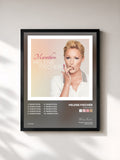#noir Tableau de l'album Marathon de Helene Fischer, cadre noir, imprimé et encadré en France