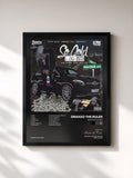 #noir Tableau de l'album So Cold I Do Em de Drakeo the Ruler, cadre noir, imprimé et encadré en France