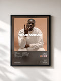 #noir Tableau de l'album One Wave de Jay1, cadre noir, imprimé et encadré en France