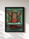 #noir Tableau de l'album Love Is Like a Butterfly de Dolly Parton, cadre noir, imprimé et encadré en France