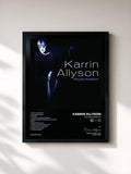 #noir Tableau de l'album 'Round Midnight de Karrin Allyson, cadre noir, imprimé et encadré en France
