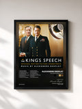 #noir Tableau de l'album The King's Speech OST de Alexandre Desplat, cadre noir, imprimé et encadré en France