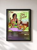 #noir Tableau de l'album Multishow Registro Pode Entrar de Ivete Sangalo, cadre noir, imprimé et encadré en France