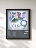 #noir Tableau de l'album Cloud 9 de B.o.B, cadre noir, imprimé et encadré en France