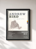 #noir Tableau de l'album Things Are Really Great Here, Sort Of... de Andrew Bird, cadre noir, imprimé et encadré en France