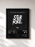 #noir Tableau de l'album SOB X RBE de SOB X RBE, cadre noir, imprimé et encadré en France