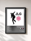 #noir Tableau de l'album Colección Cristiana de Juan Luis Guerra, cadre noir, imprimé et encadré en France