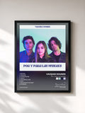 #noir Tableau de l'album Por y Para Las Mujeres de Vazquez Sounds, cadre noir, imprimé et encadré en France