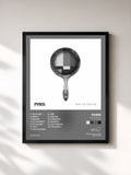 #noir Tableau de l'album White Noise (Deluxe Version) de PVRIS, cadre noir, imprimé et encadré en France