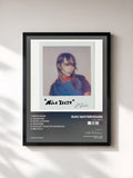#noir Tableau de l'album Milk Teeth de Suki Waterhouse, cadre noir, imprimé et encadré en France