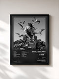 #noir Tableau de l'album SKUGNIZZO de Nicola Siciliano, cadre noir, imprimé et encadré en France