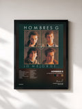 #noir Tableau de l'album Lo Mejor De Los Hombres G de Hombres G, cadre noir, imprimé et encadré en France